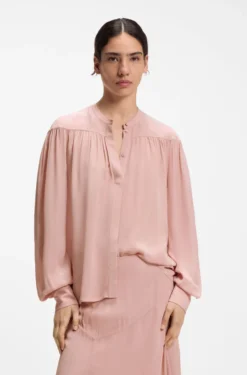Relaxed-Fit Bluse aus Crêpe de Chine