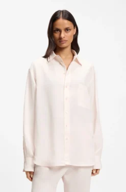 Relaxed-Fit Bluse mit Brusttasche
