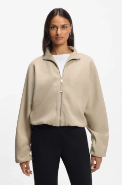 Relaxed-Fit Bomberjacke aus Stretch-Jersey