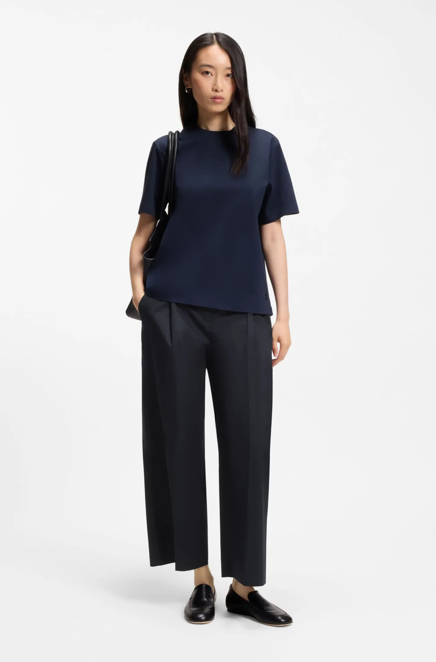 Relaxed-Fit Culotte aus Stretch-Baumwolle