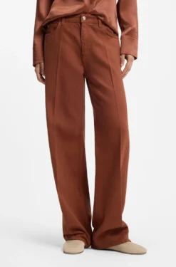 Relaxed-Fit farbige Jeans aus softem Baumwoll-Mix
