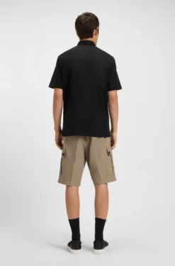 Relaxed-Fit Hemd aus Stretch-Baumwoll-Canvas