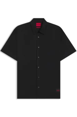Relaxed-Fit Hemd aus Stretch-Baumwoll-Canvas