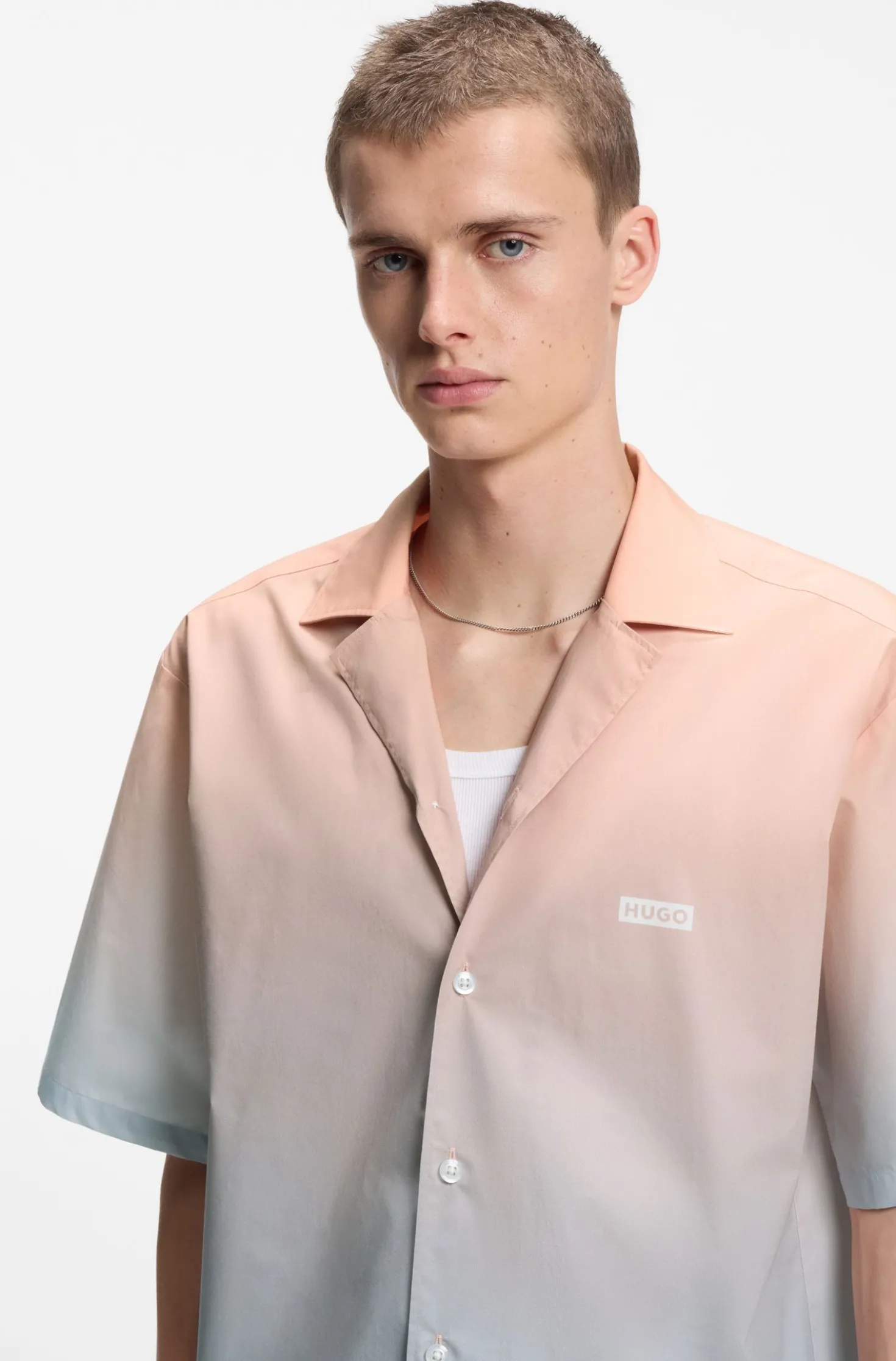 Relaxed-Fit Hemd mit Farbverlauf-Print