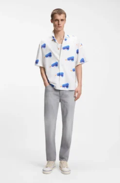 Relaxed-Fit Hemd mit Logo-Print