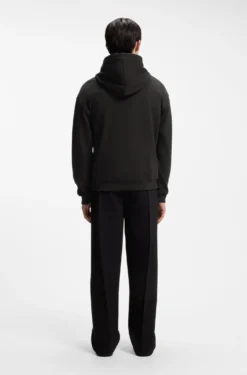Relaxed-Fit Hoodie aus Baumwoll-Terry mit Rosen-Logo