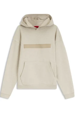 Relaxed-Fit Hoodie aus Baumwollfrottee mit weit gesetztem Logo