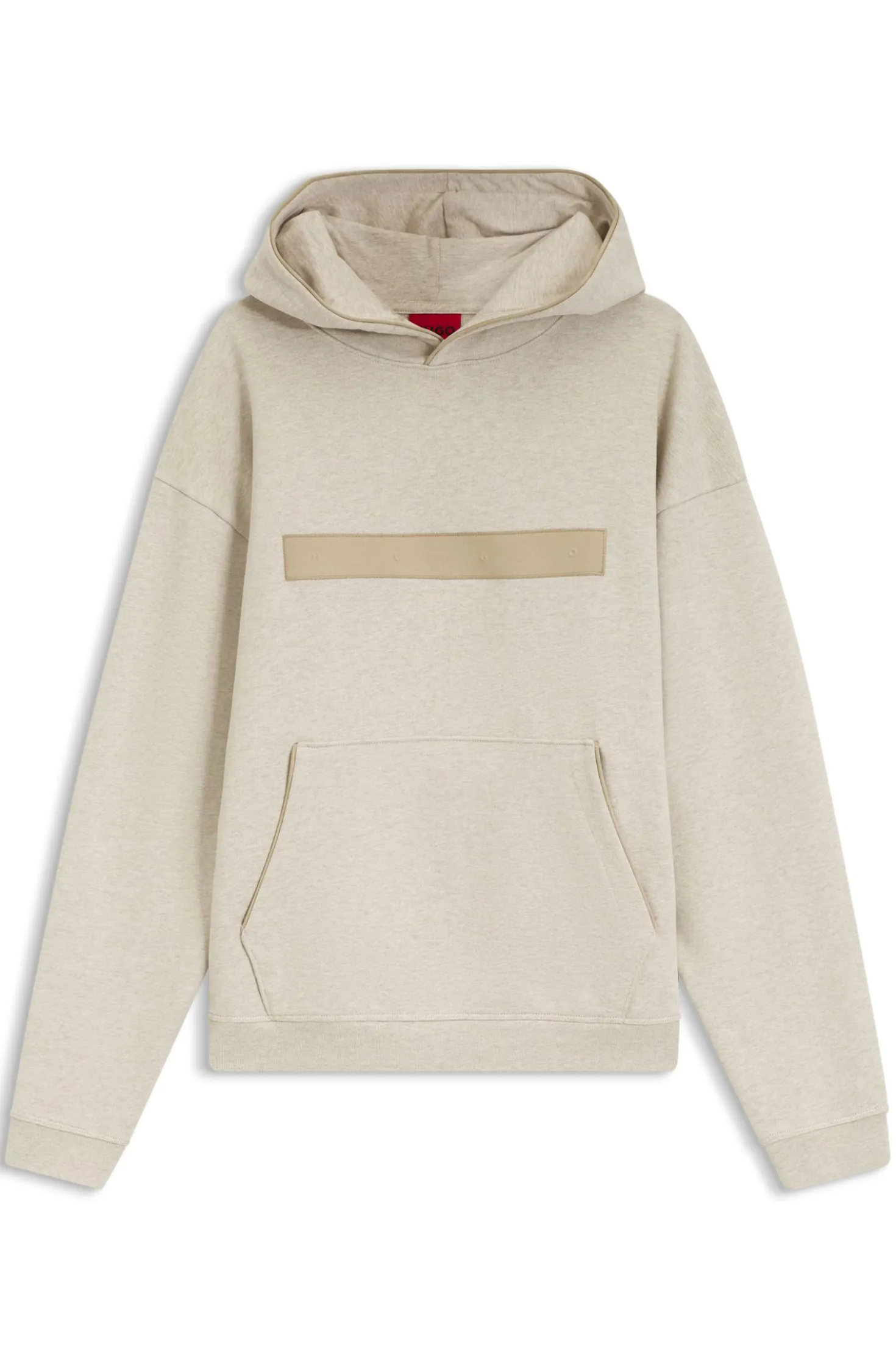 Relaxed-Fit Hoodie aus Baumwollfrottee mit weit gesetztem Logo