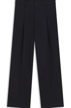 Relaxed-Fit Hose aus gemusterter Schurwolle