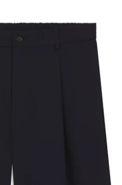 Relaxed-Fit Hose aus gemusterter Schurwolle