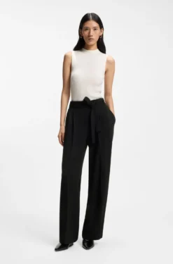 Relaxed-Fit Hose aus japanischem Krepp