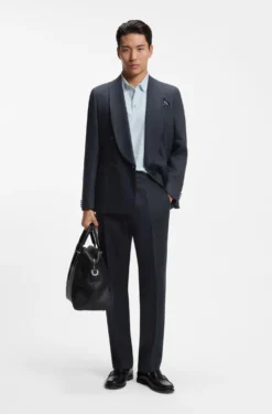 Relaxed-Fit Hose aus Leinen mit Bundfalten vorne