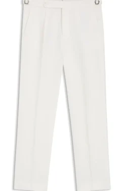 Relaxed-Fit Hose aus Leinen mit Bundfalten vorne