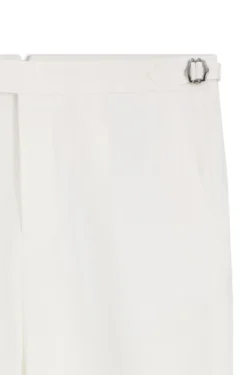 Relaxed-Fit Hose aus Leinen mit Bundfalten vorne