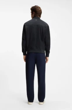 Relaxed-Fit Jacke aus Veloursleder