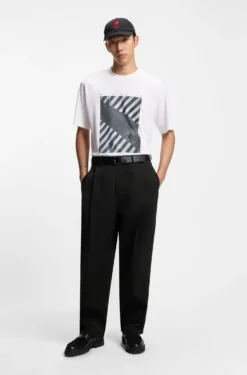 Relaxed-Fit Jeans aus tiefschwarzem japanischem Denim