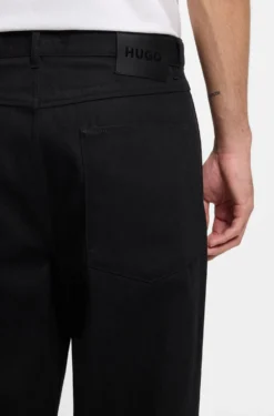 Relaxed-Fit Jeans aus tiefschwarzem japanischem Denim