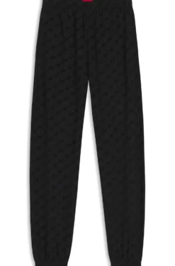 Relaxed-Fit Jogginghose mit geflocktem Logo-Print