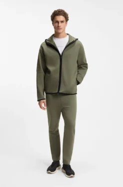 Relaxed-Fit Kapuzenjacke aus besonders softem Baumwoll-Mix