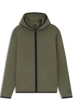 Relaxed-Fit Kapuzenjacke aus besonders softem Baumwoll-Mix
