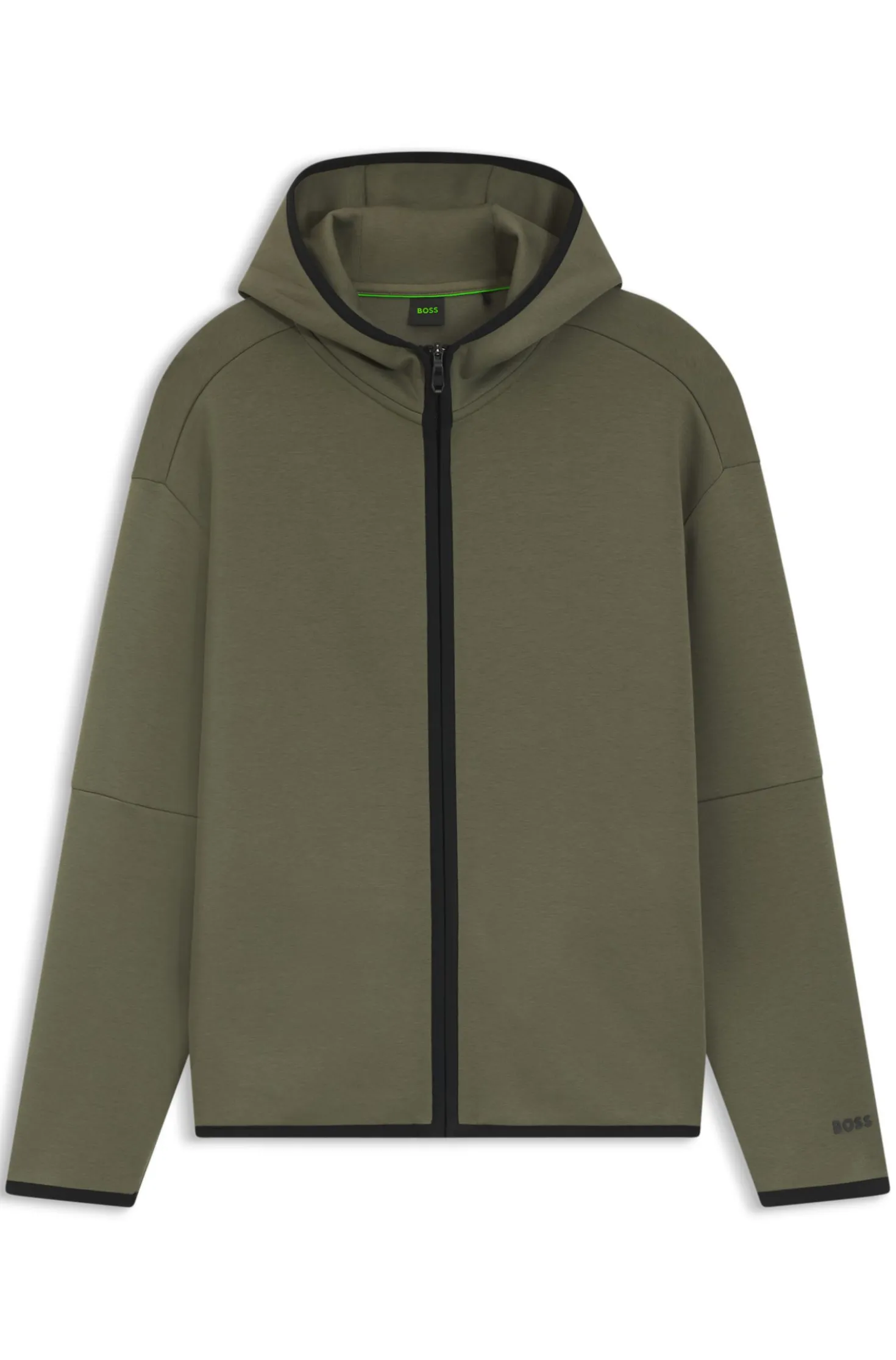 Relaxed-Fit Kapuzenjacke aus besonders softem Baumwoll-Mix