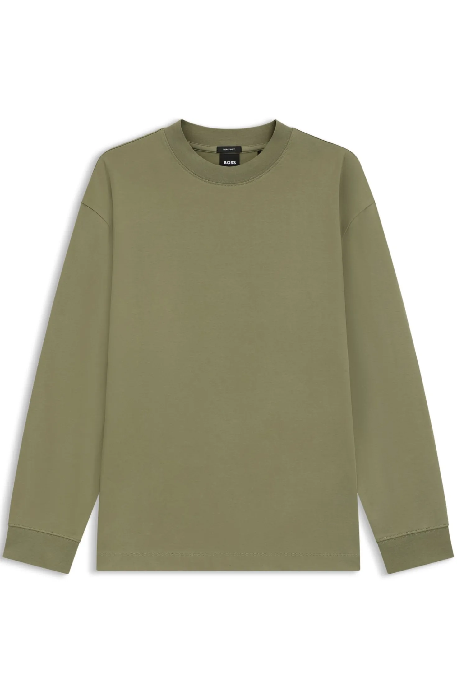 Relaxed-Fit Longsleeve aus merzerisierter Baumwolle