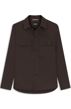 Relaxed-Fit Overshirt aus Leinen