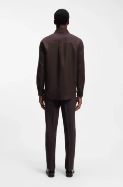 Relaxed-Fit Overshirt aus Leinen