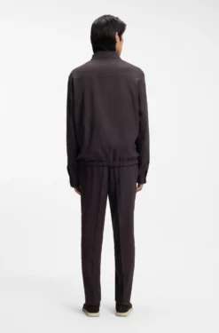 Relaxed-Fit Overshirt aus waschmaschinenfestem Tech-Leinen