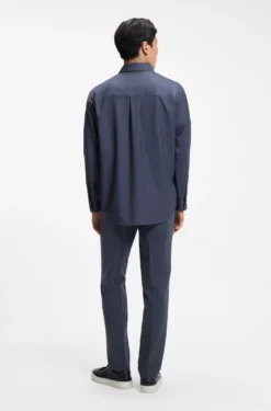 Relaxed-Fit Overshirt aus waschmaschinenfester AirWool