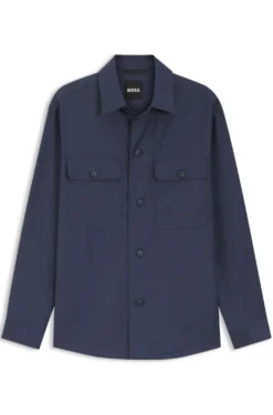 Relaxed-Fit Overshirt aus waschmaschinenfester AirWool