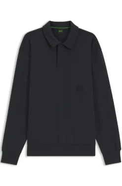 Relaxed-Fit Polo-Sweatshirt aus French Terry