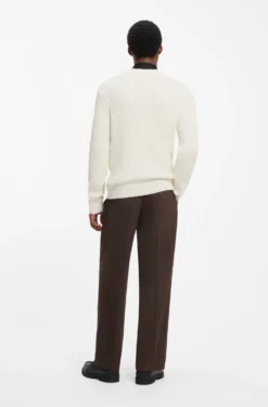 Relaxed-Fit Pullover aus gerippter Baumwolle
