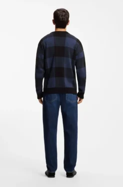 Relaxed-Fit Pullover mit Buffalo-Karo