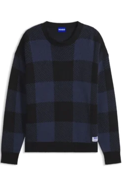 Relaxed-Fit Pullover mit Buffalo-Karo