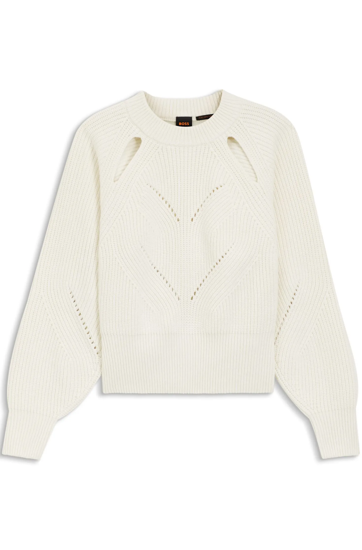 Relaxed-Fit Pullover mit Lochstrickmuster