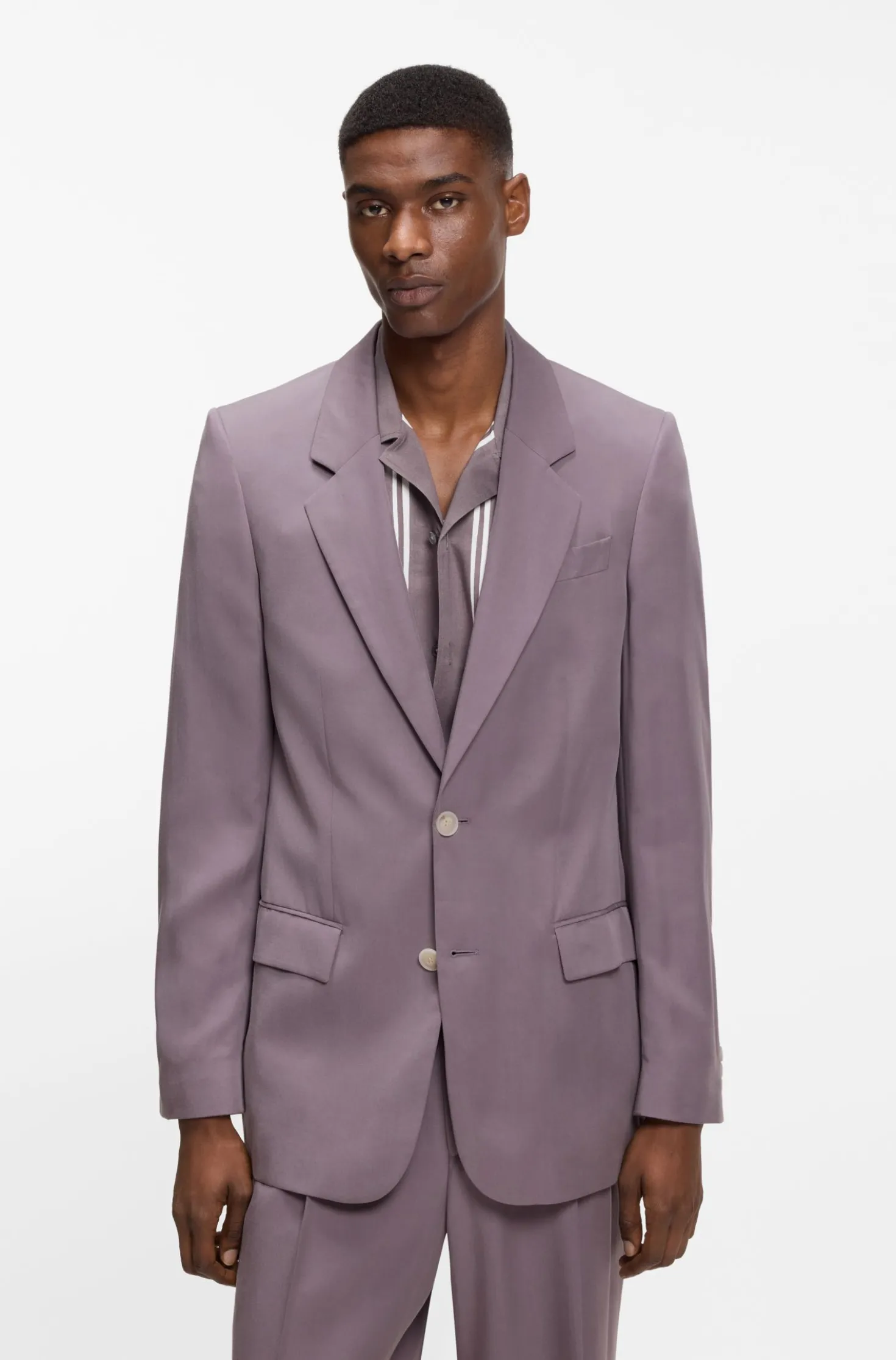 Relaxed-Fit Sakko aus Twill