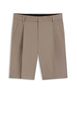Relaxed-Fit Shorts aus elastischem Baumwoll-Twill