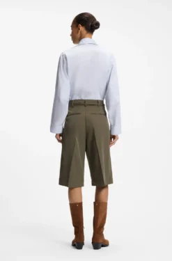 Relaxed-Fit Shorts mit Schnallengürtel