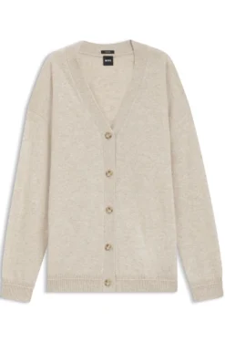Relaxed-Fit Strickjacke aus Kaschmir
