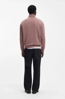 Relaxed-Fit Sweatshirt aus Baumwolle mit Troyerkragen