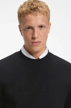 Relaxed-Fit Sweatshirt aus Baumwoll-Terry mit Logo-Stickerei
