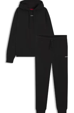 Relaxed-Fit Trainingsanzug-Set aus Baumwolle mit Logo