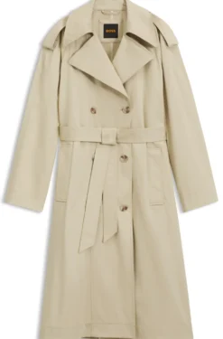 Relaxed-Fit Trenchcoat aus wasserabweisender Baumwolle mit Stretch-Anteil