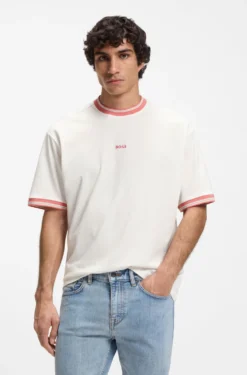 Relaxed-Fit T-Shirt aus Baumwolle mit Streifen-Dessin