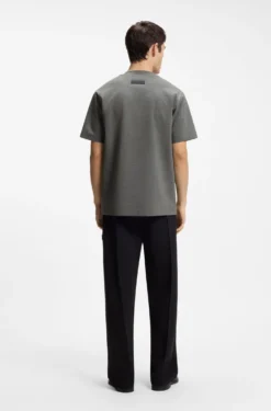 Relaxed-Fit T-Shirt aus meliertem Interlock