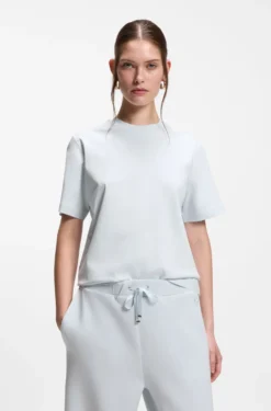 Relaxed-Fit T-Shirt aus merzerisierter Baumwolle