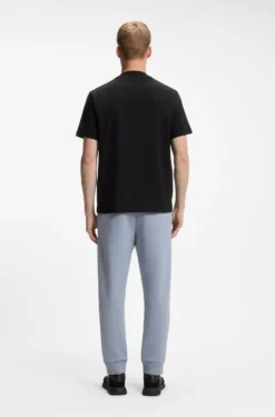 Relaxed-Fit T-Shirt aus Stretch-Baumwolle mit Stehkragen