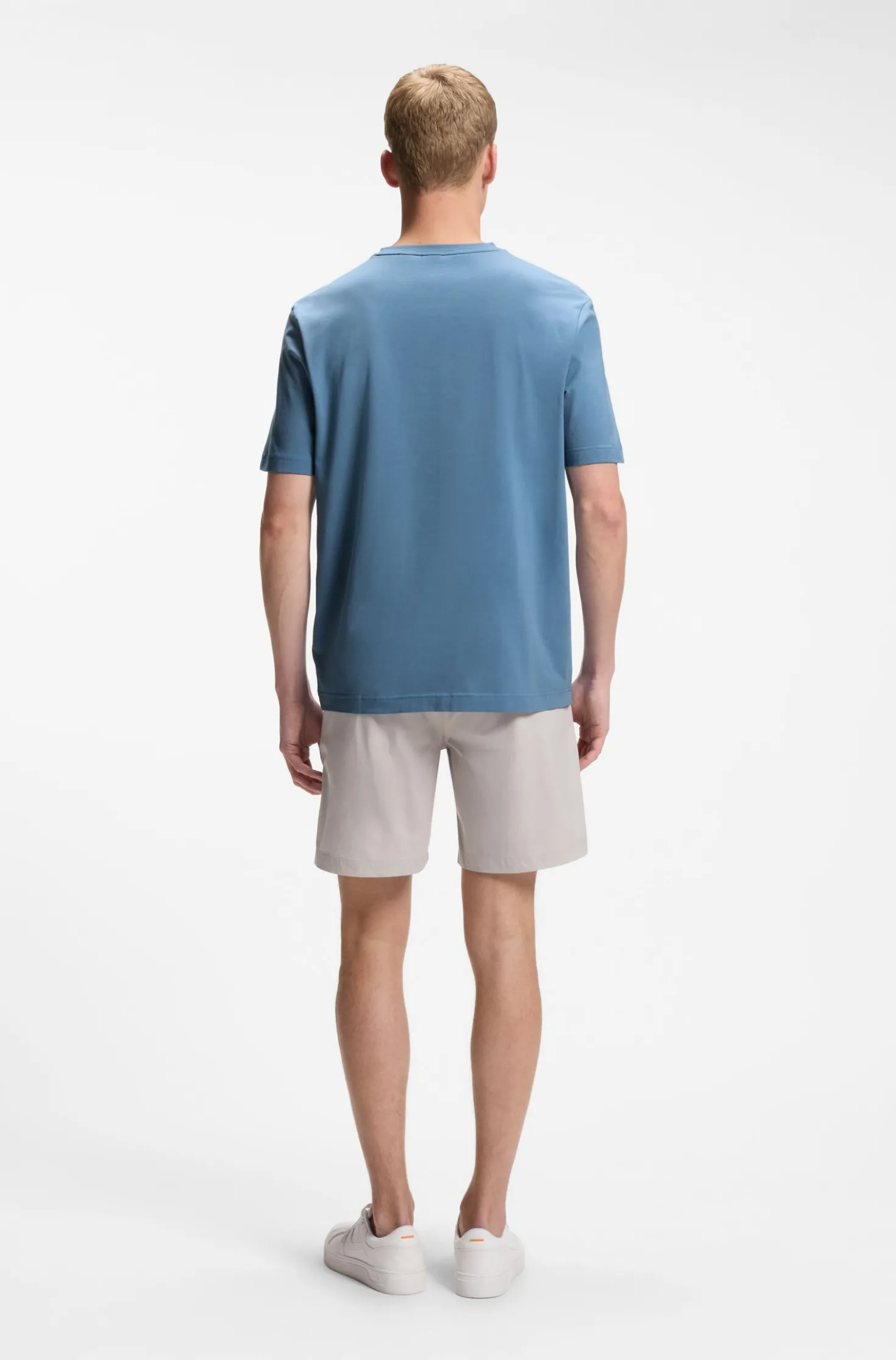 Relaxed-Fit T-Shirt aus Stretch-Baumwolle mit Logo-Detail