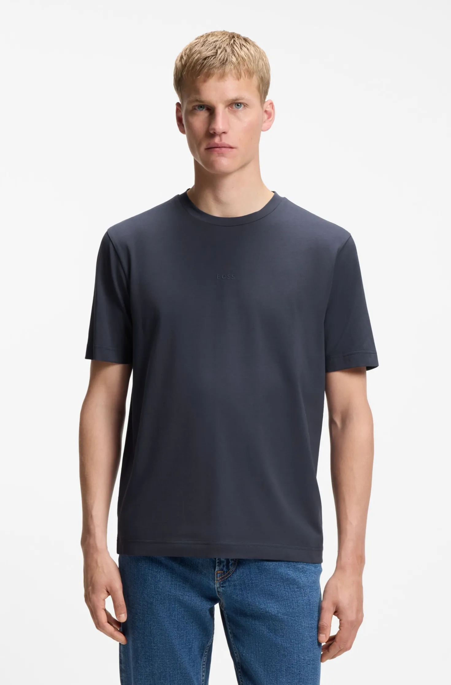Relaxed-Fit T-Shirt mit geschichtetem Logo-Print